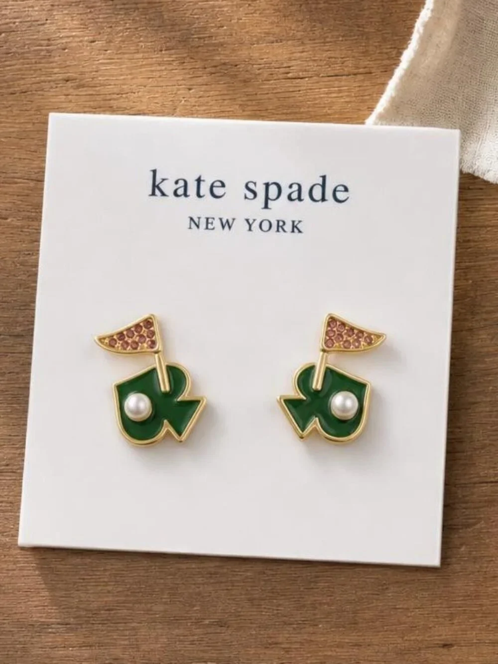 Golf stud earrings